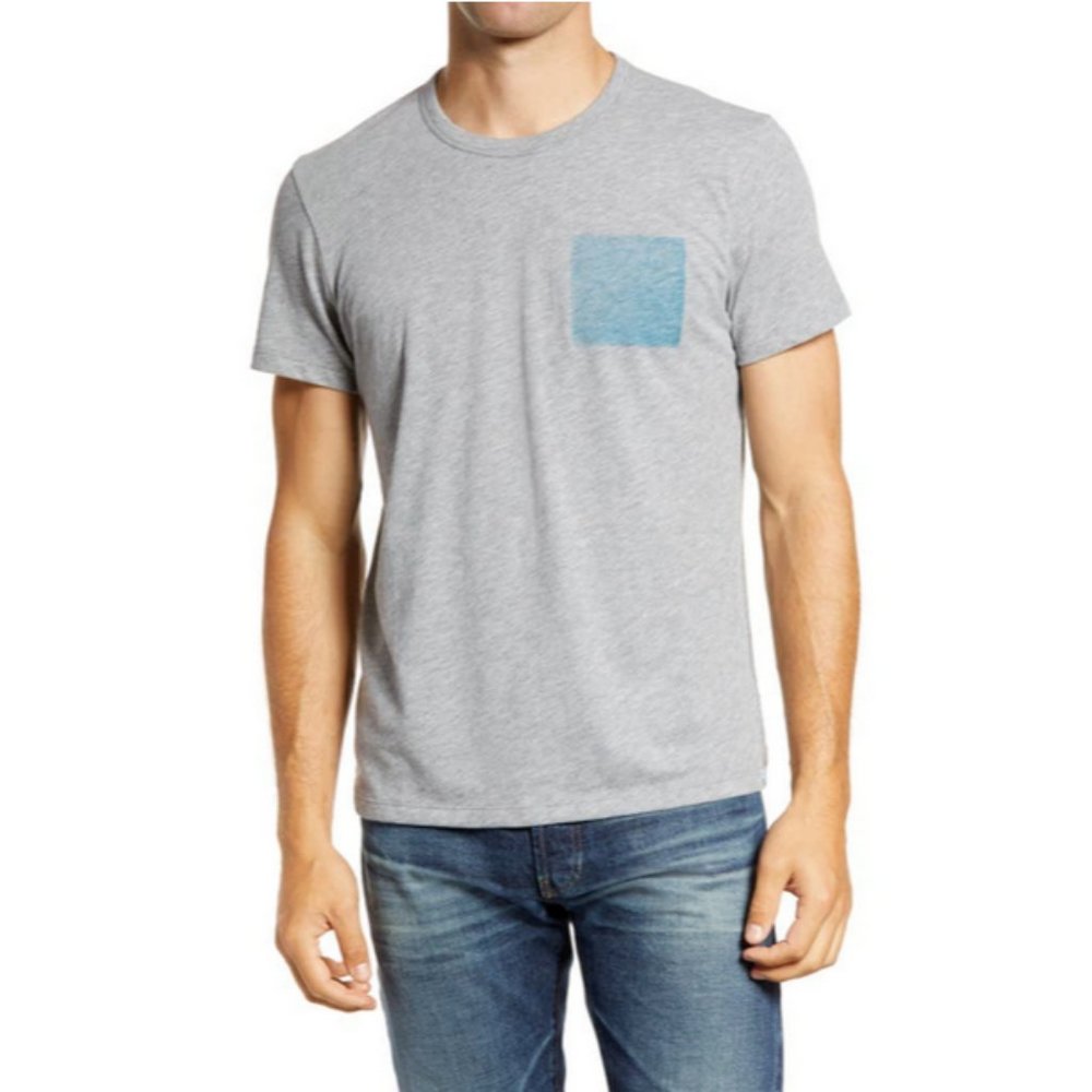 Jason Scott Blue‎ Square Tee Heather Grey Sz XS